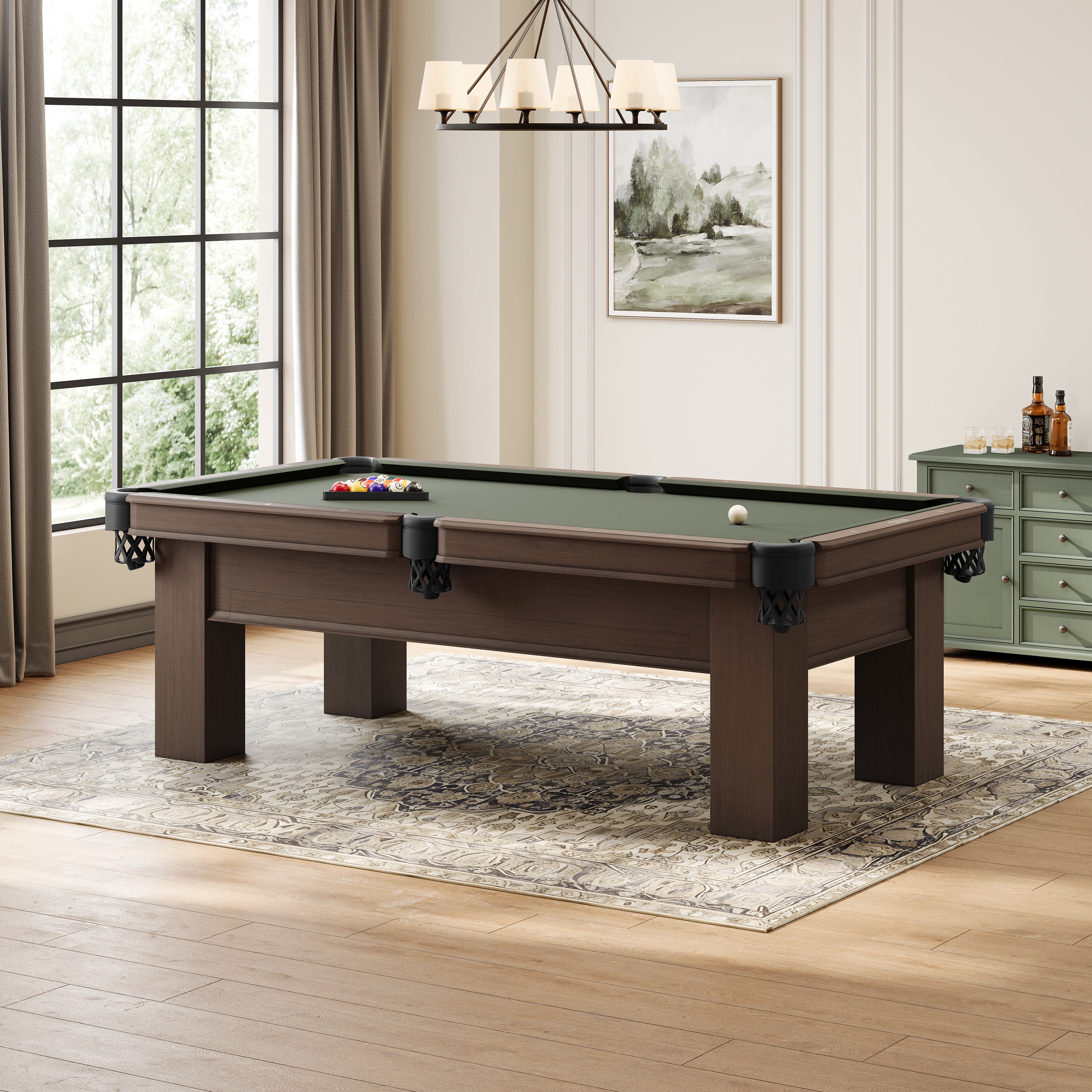 Elias Pool Table with Drawer