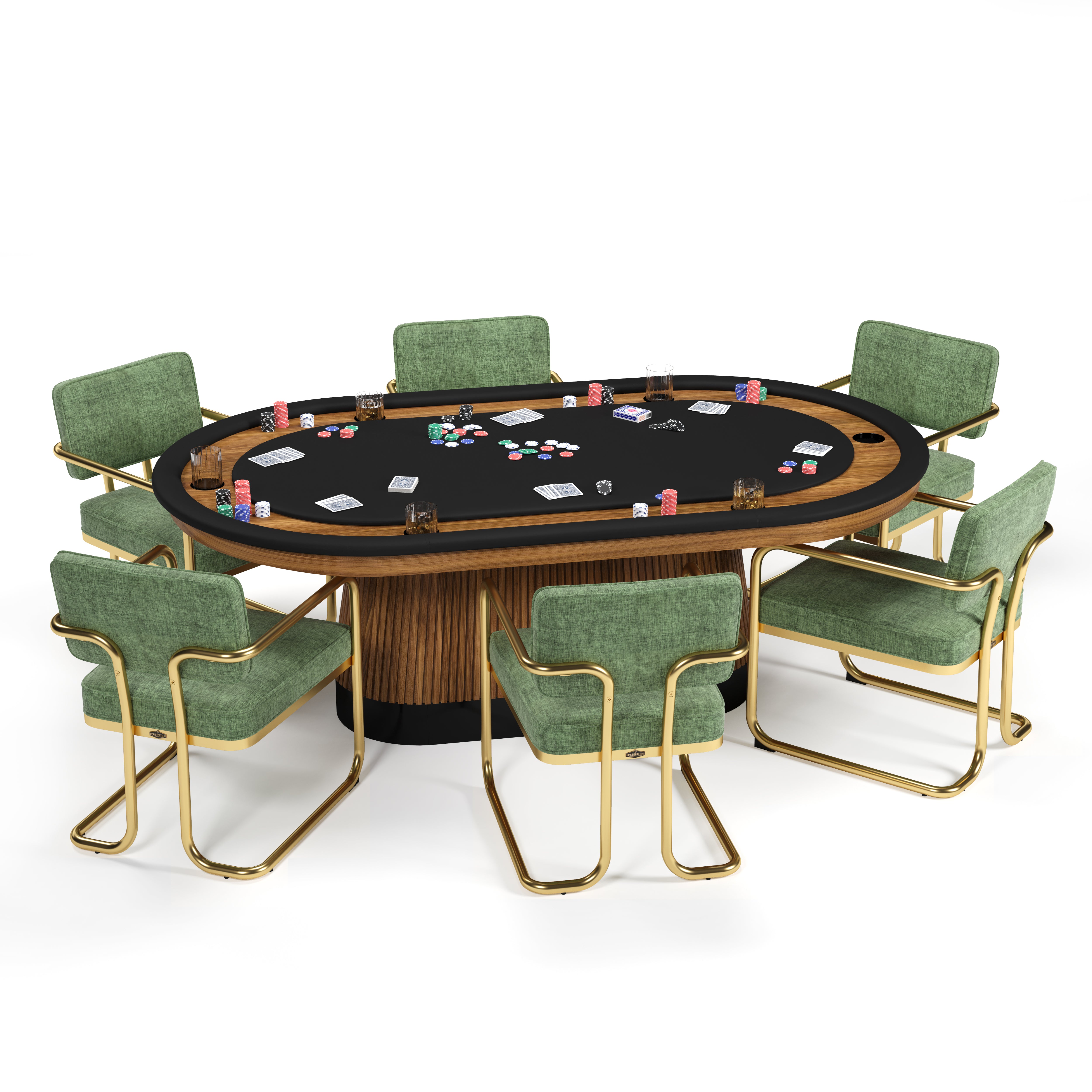 Prohibition Texas Hold'Em Poker Table